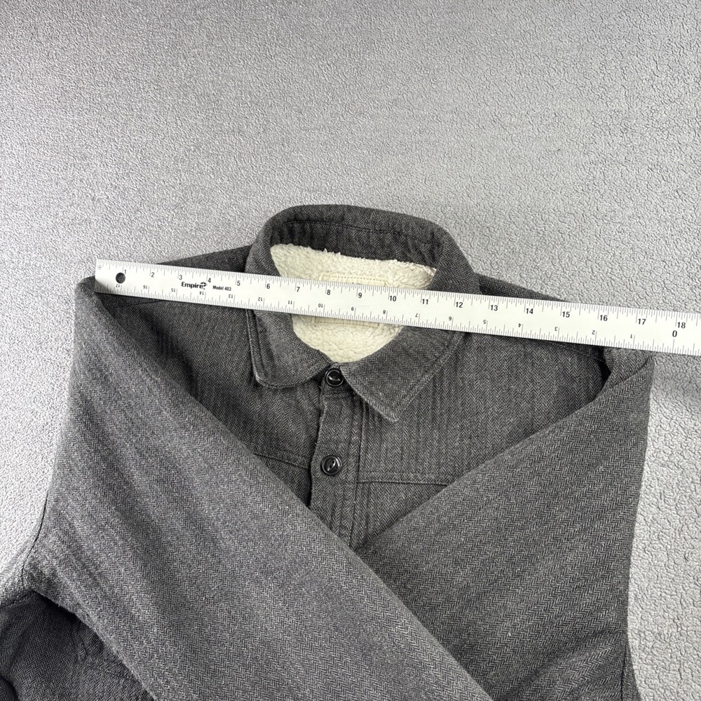 Tread 4 Thought‎ Men's Shirt Jacket , M  Gray Sustainable Apparel Fleece Linned - Picture 5 of 13
